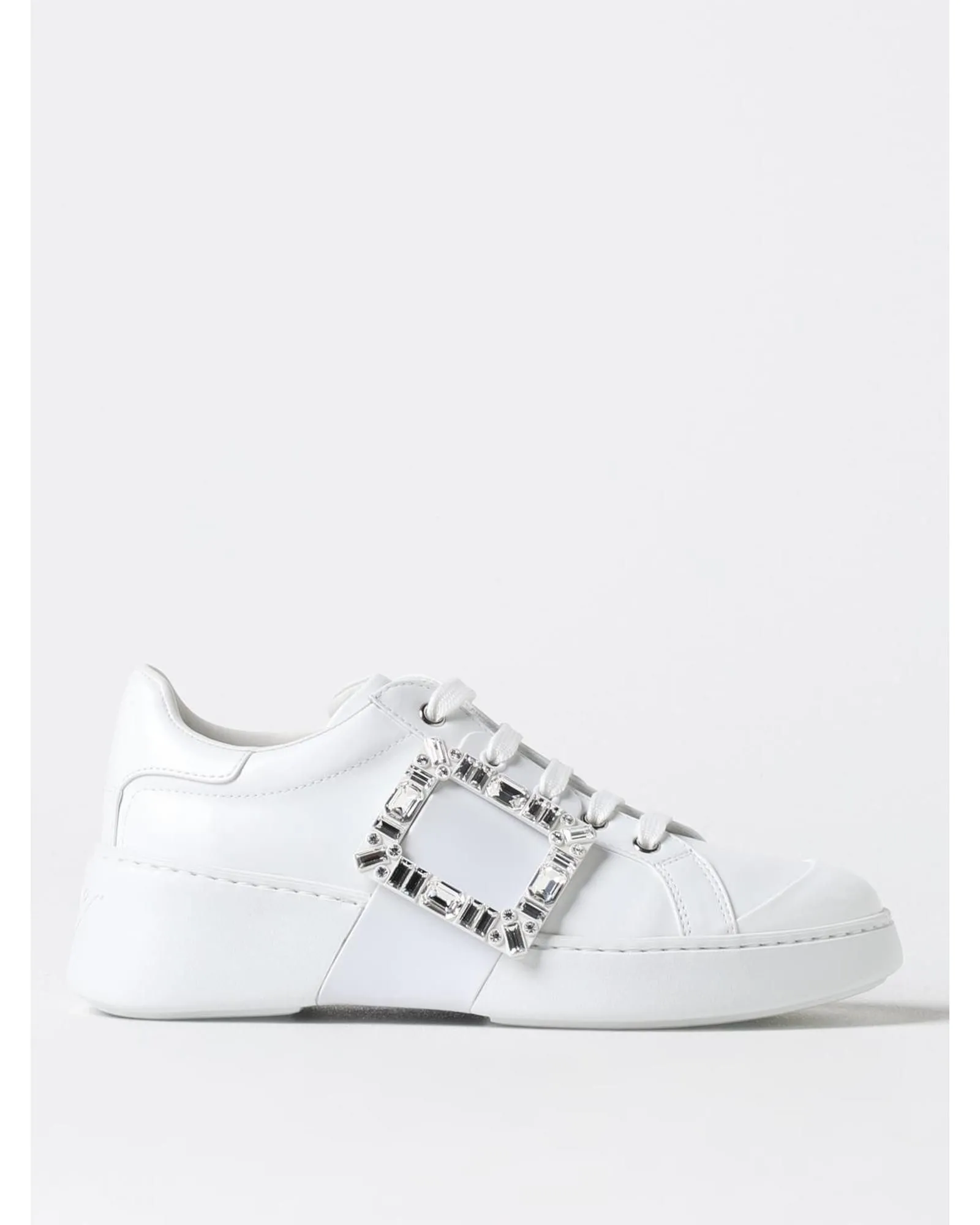 Viv Run Sneaker Strass Buckle- White