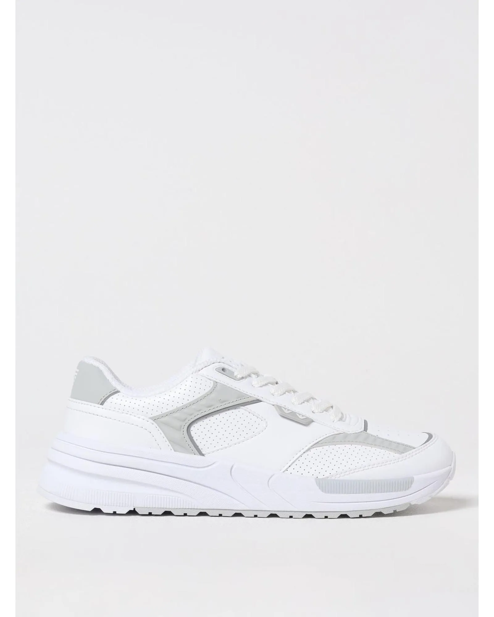 Casual Perforated Sneakers  - White 1