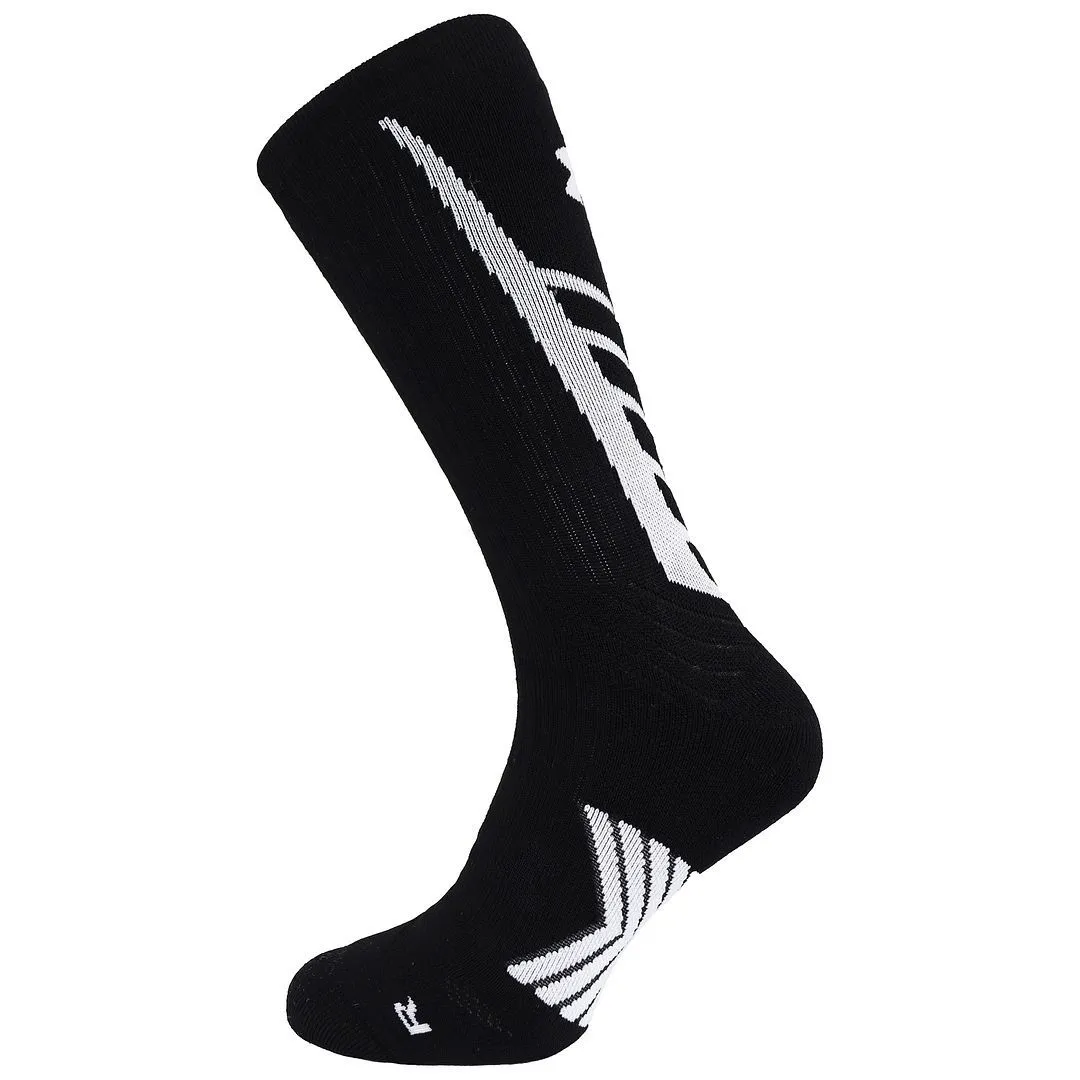 Undeniable Black/White Crew Socks