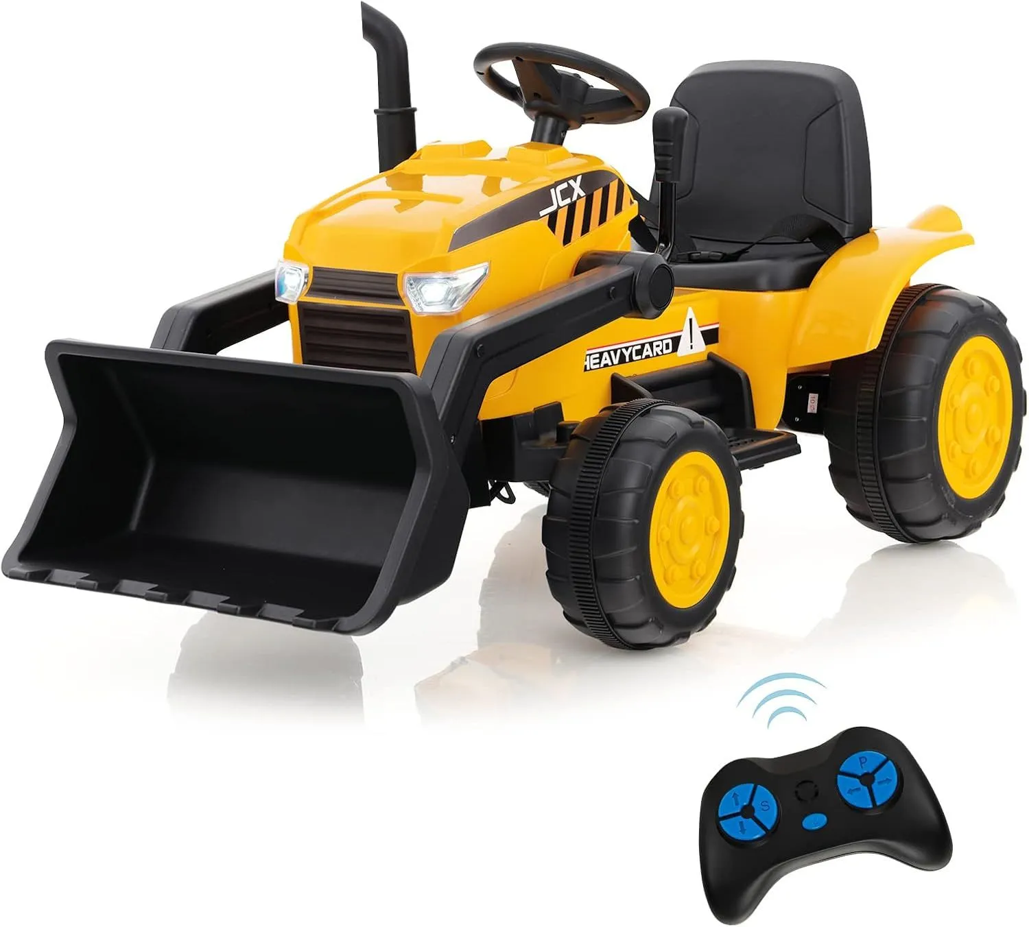 Excavator Toy Adjustable Bucket With Headlight & Music Remote Control