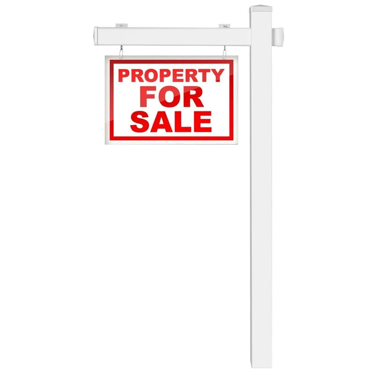 183 cm Real Estate Sign Post UPVC Realtor Yard Sign Post Garage Sale Signs