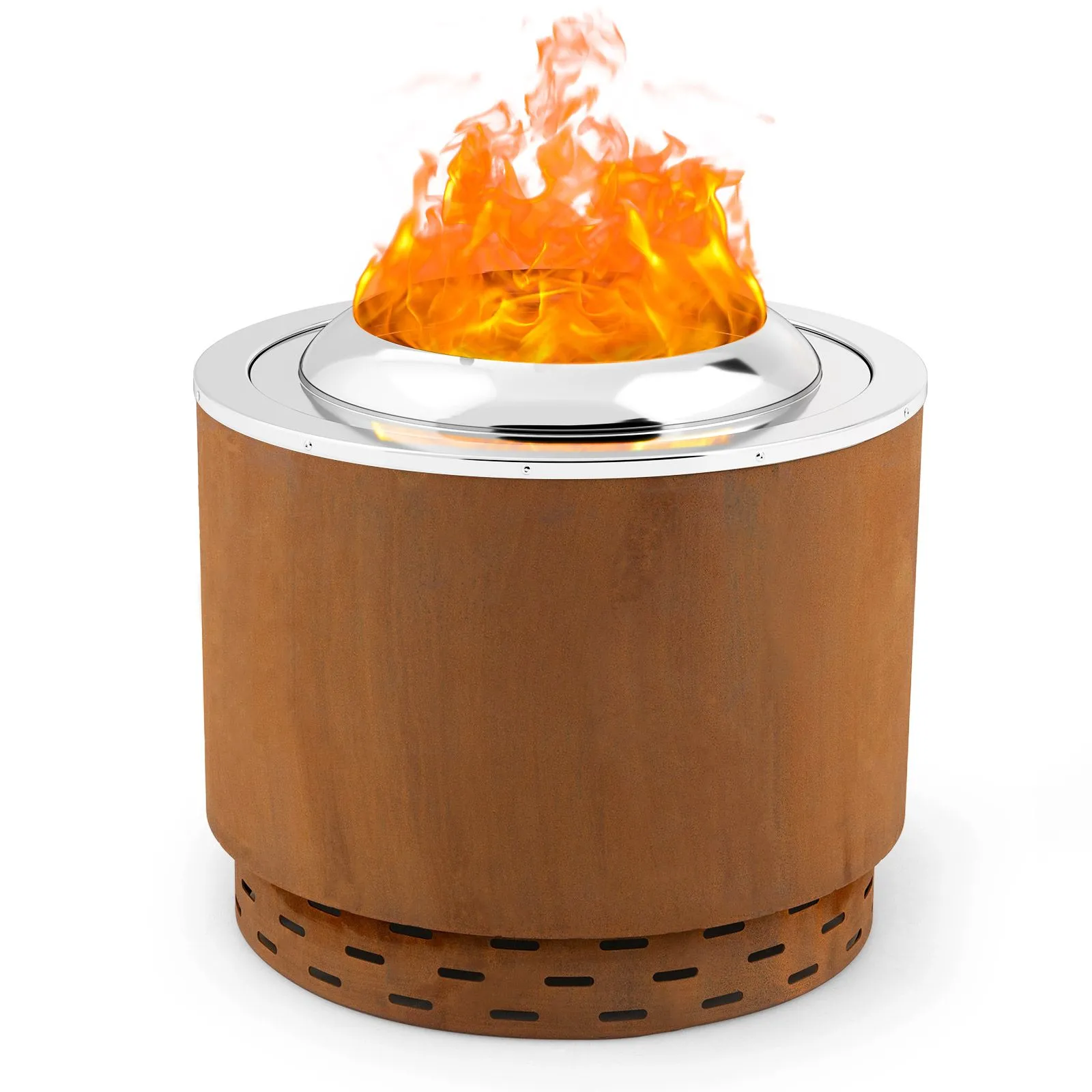 49 cm Smokeless Fire Pit Outdoor Firepit Wood Burning Bowl With Shell