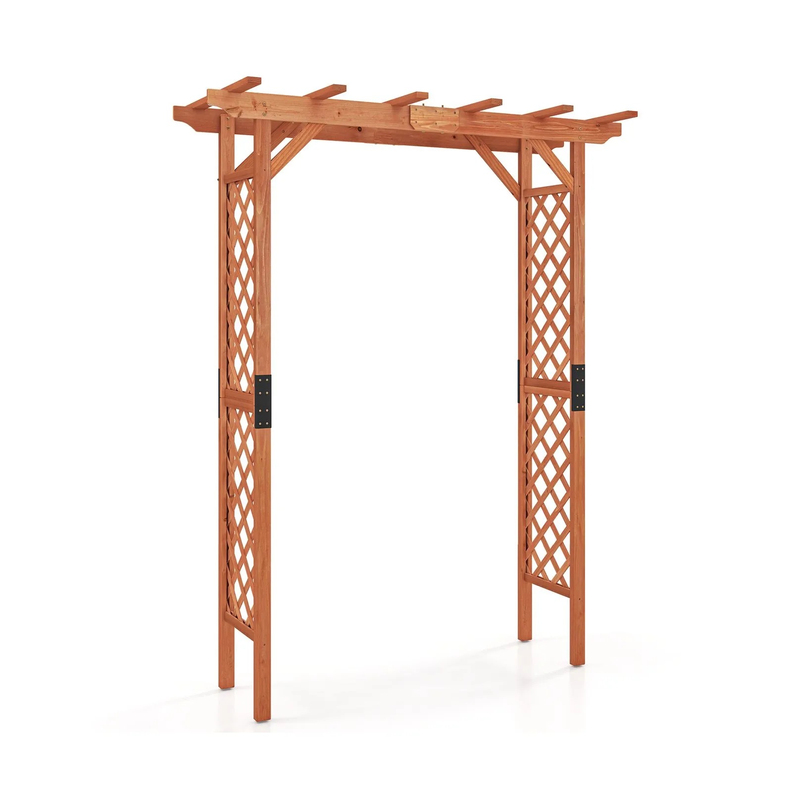 Wooden Garden Arbor Archway For Climbing Plants Trellis Patio Pergola