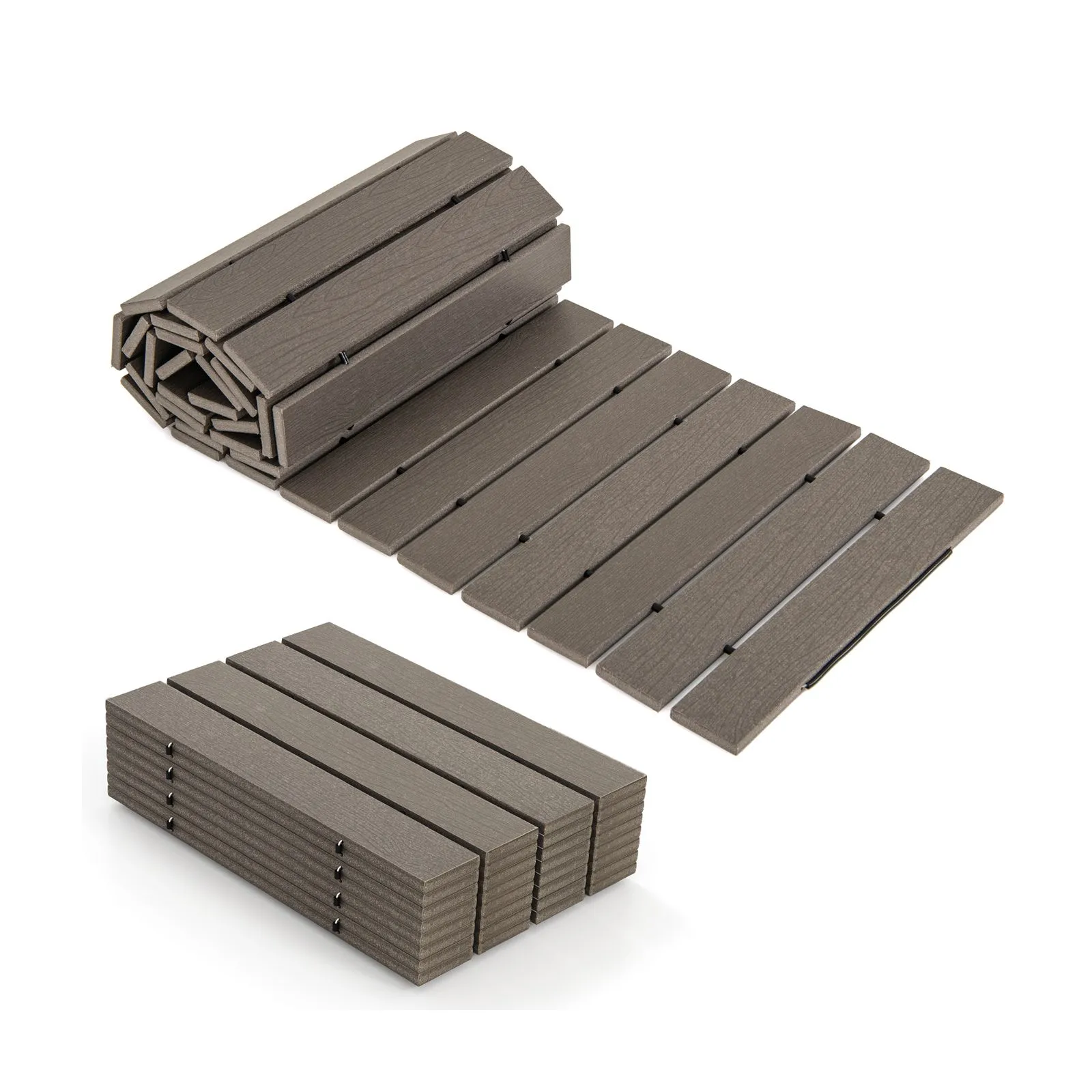 242 x 43CM Long Garden Pathway Roll Out Walkways Decorative Boardwalk