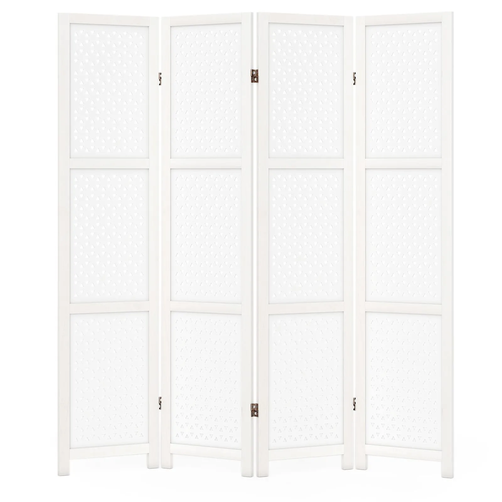 4 Panel Folding Room Divider 162 x 170cm Wood Wall Privacy Screen