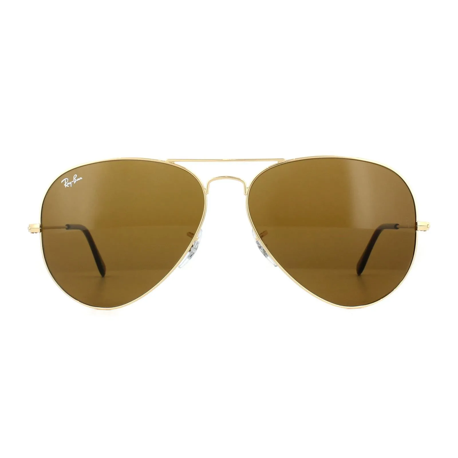 Aviator Gold Brown Aviator 3025 Sunglasses