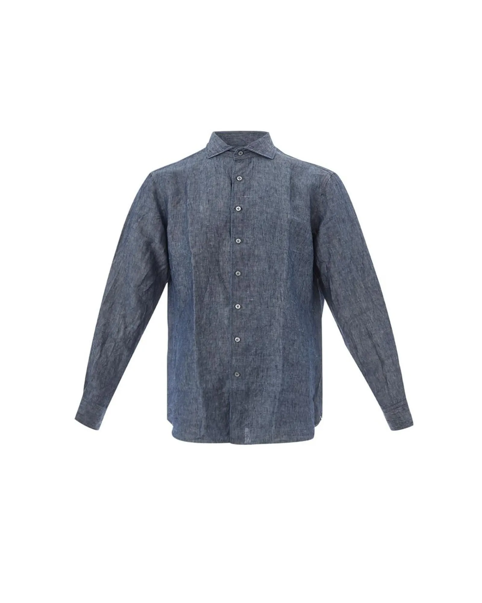 Linen Shirt Long Sleeve- Blue