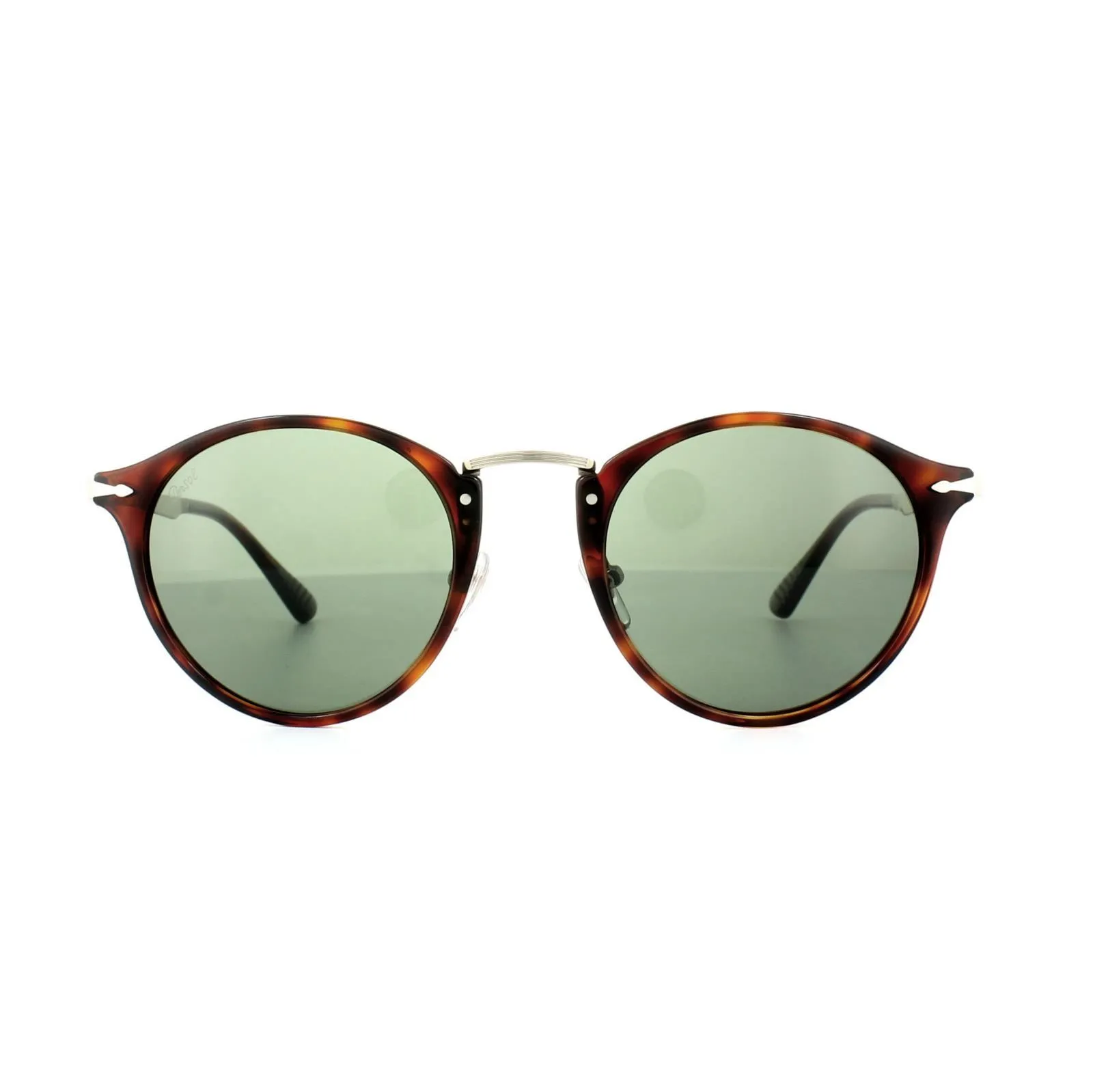 Round Havana Grey Green 3166 Sunglasses