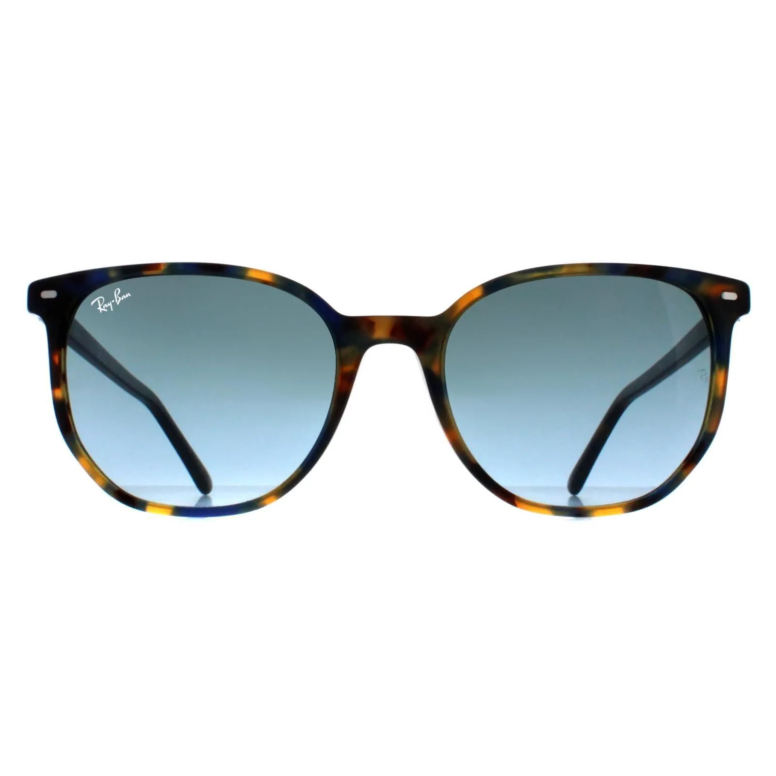 Square Polished Yellow Blue Havana Blue Gradient RB2197 Elliot