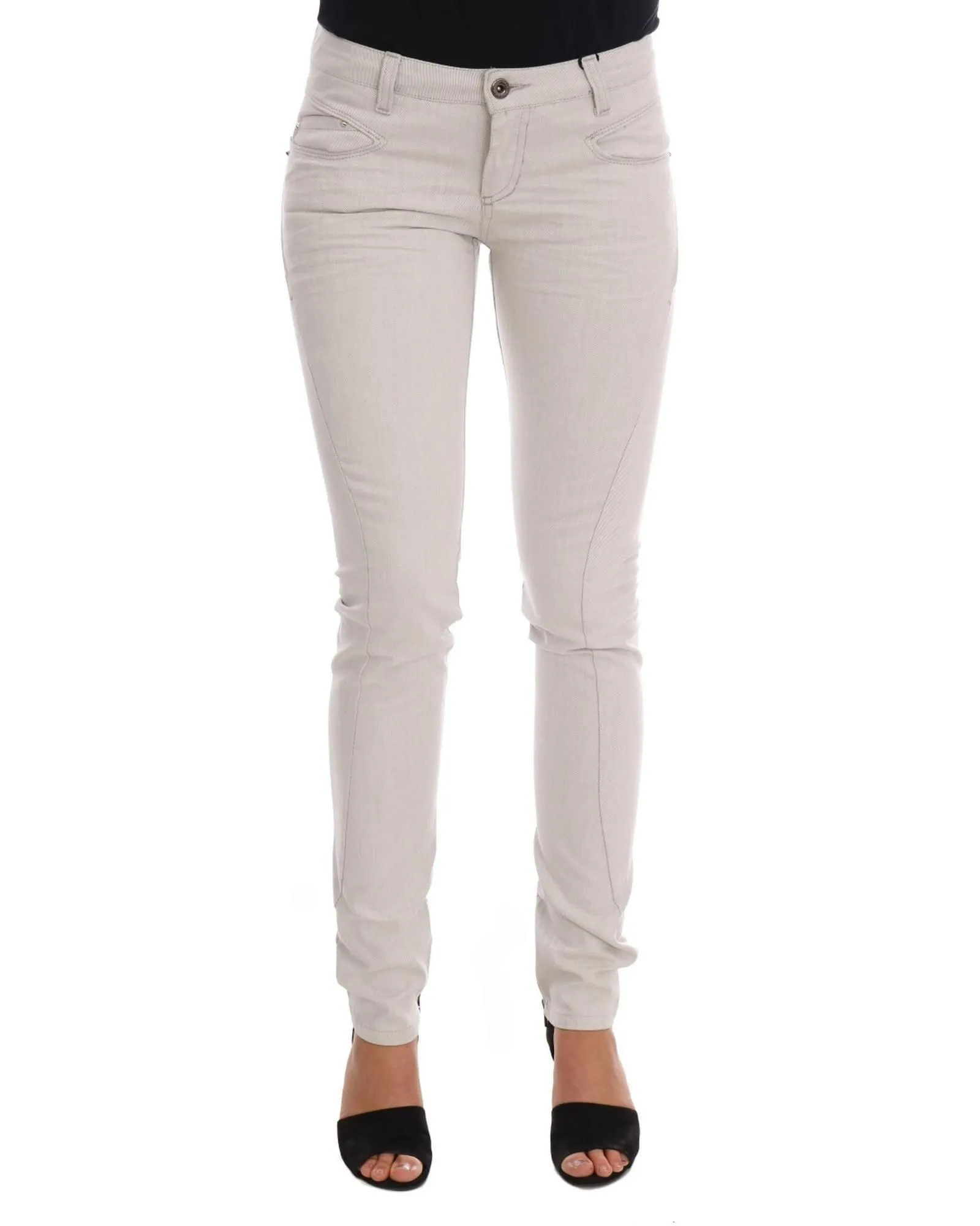 Slim Fit Jeans- White Jeans