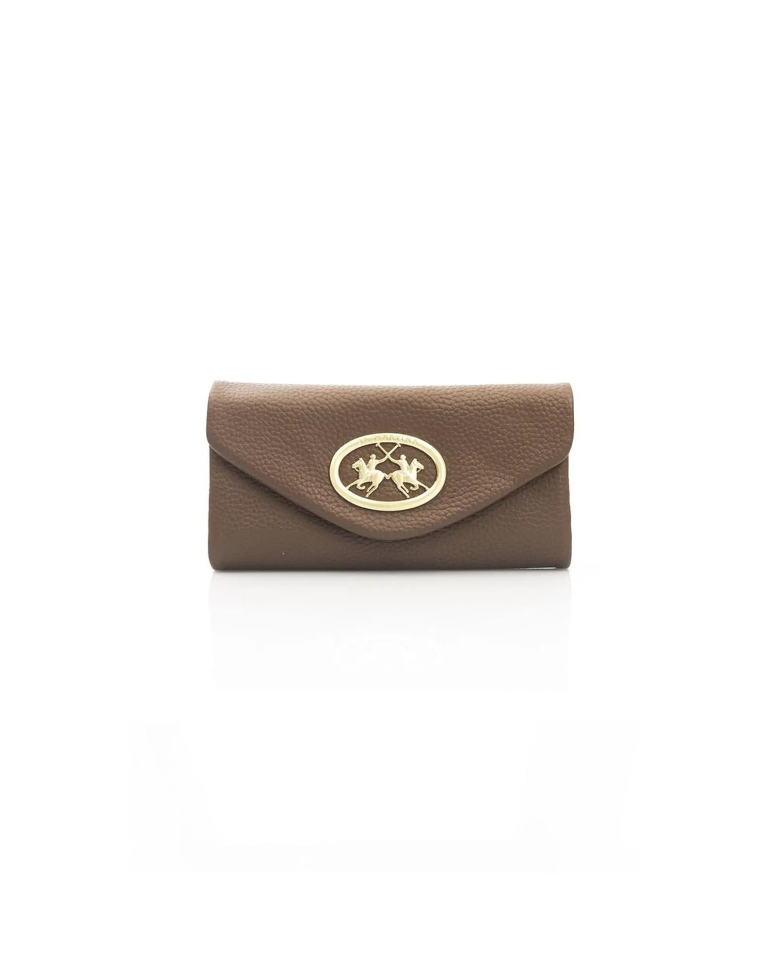 Leather Wallet with Flap Closure