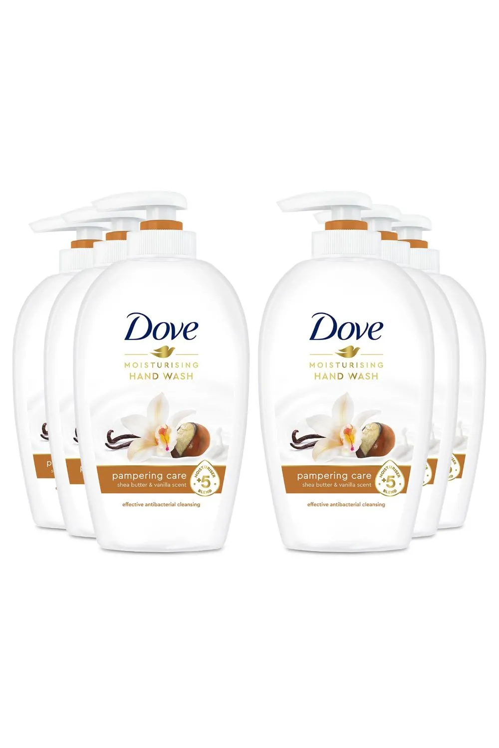 Moisturising 'Hand Wash', Pampering Care, Vanilla, 6x250ml