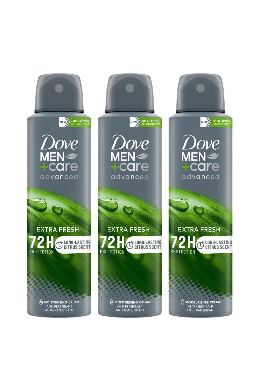 3x Men+Care 'Antiperspirant' Deo Extra Fresh - 150 ml