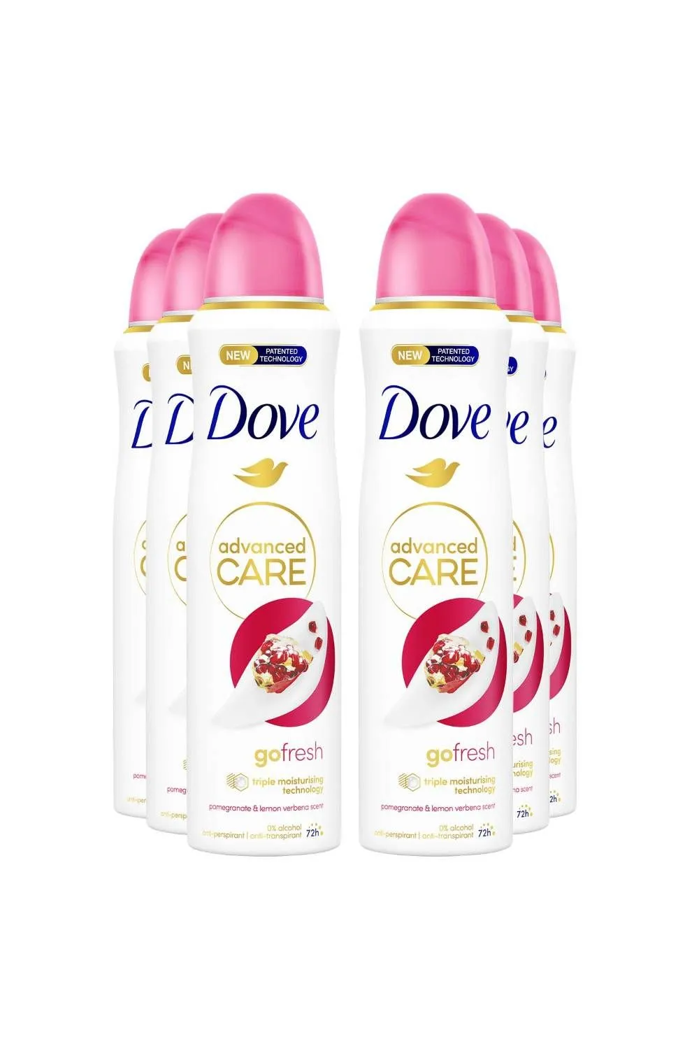 'Antiperspirant' Advanced Pomegranate & Lemon for Women, 6x 150ml