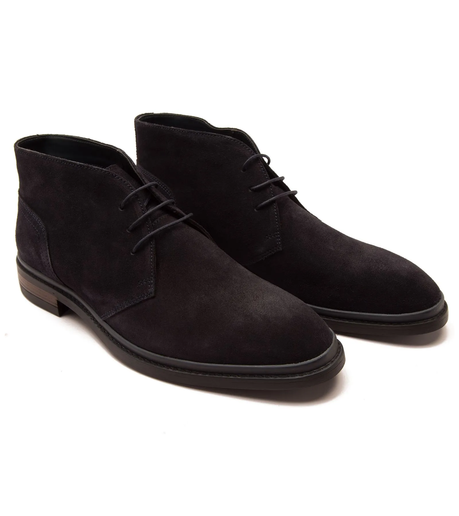 'Santiago' Suede Chukka Ankle Lace-up Leather Boots