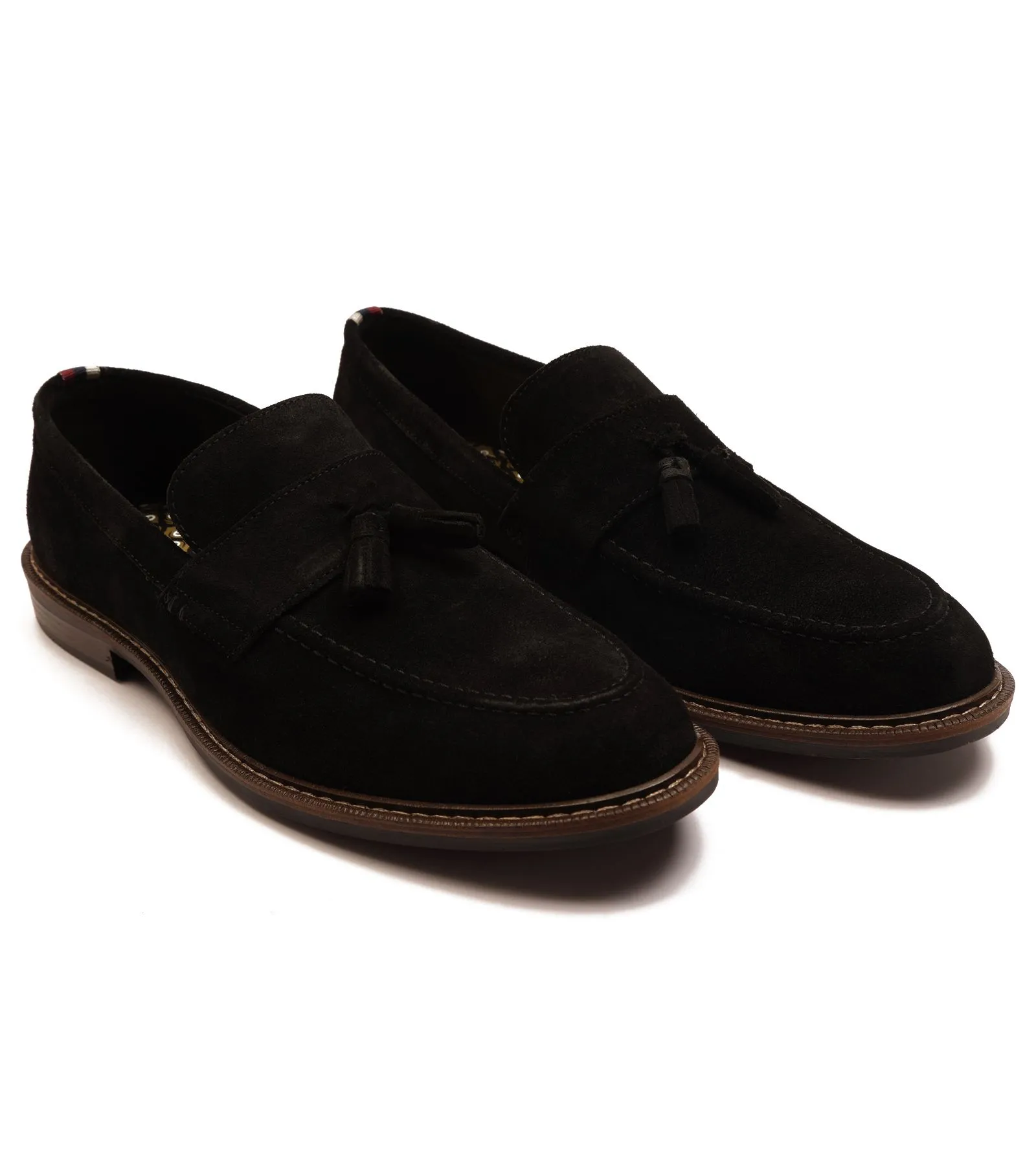 'Clinton' Suede Leather Tassel Formal Loafer Shoes