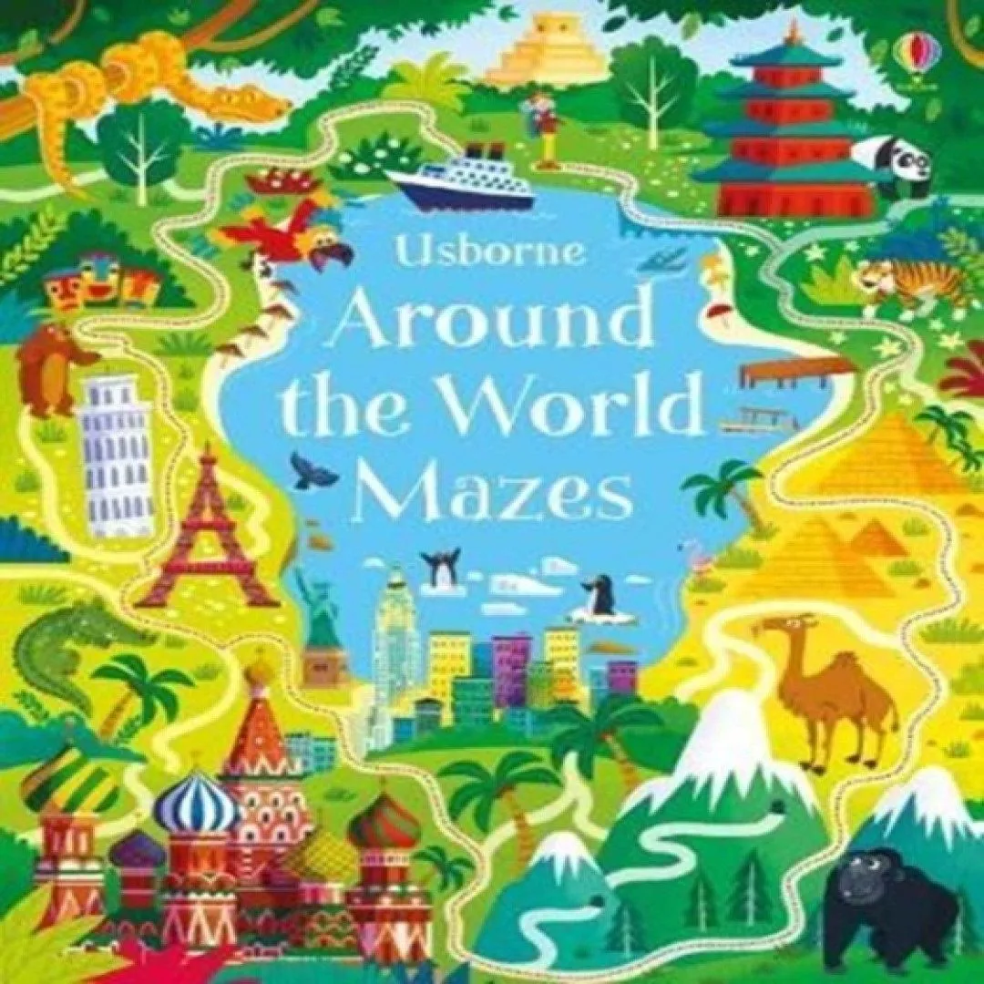 Around the World Mazes Book