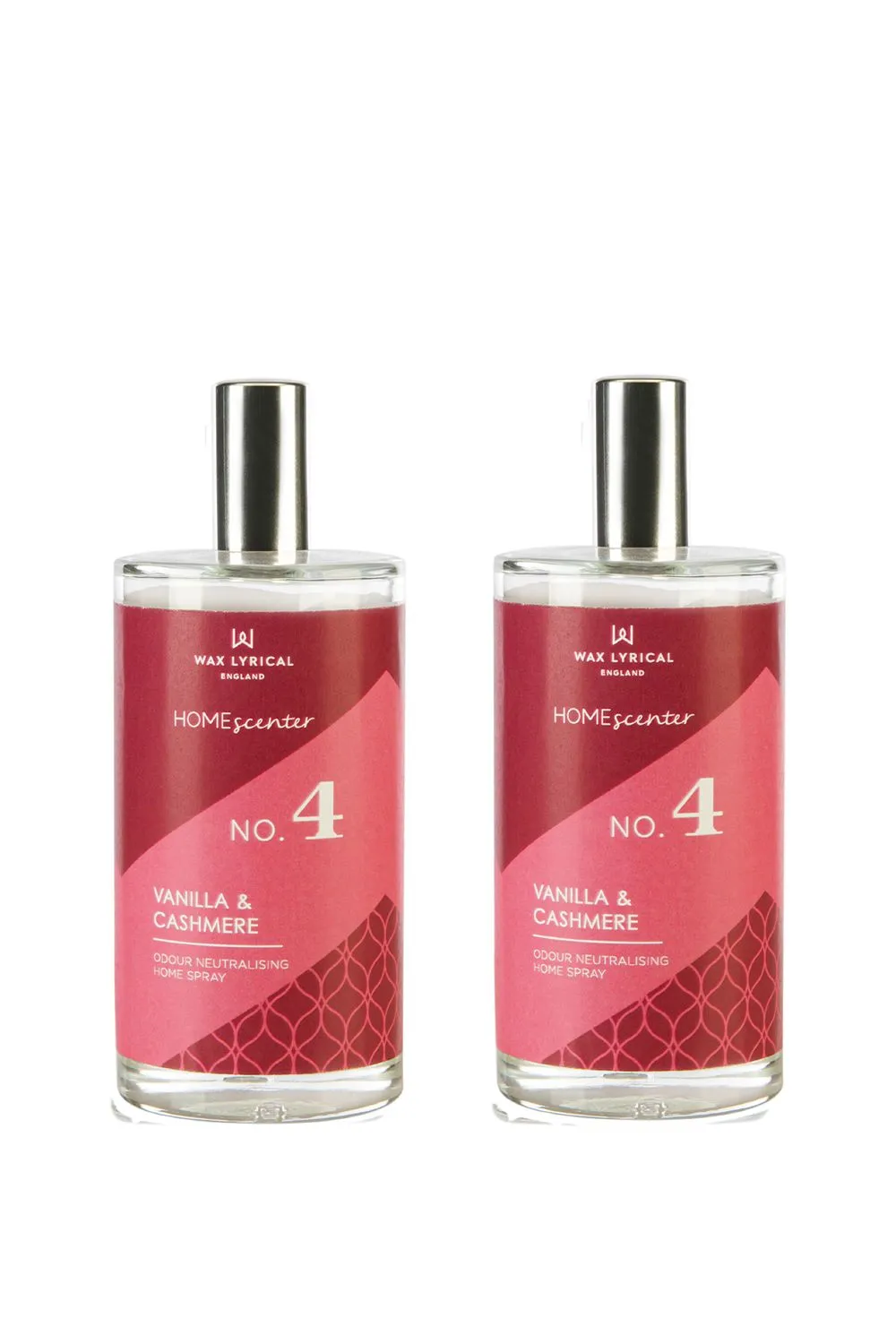 Set of 2 Vanilla & Cashmere 100ml Home & Linen Spray