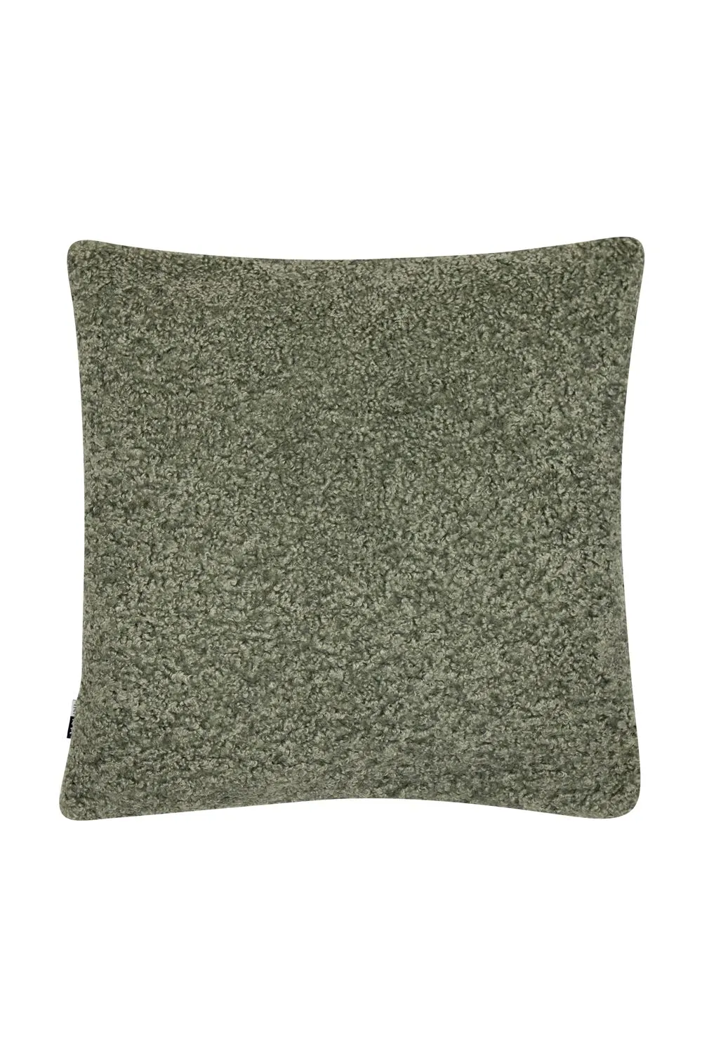 Textured Faux Fur Cushion Green