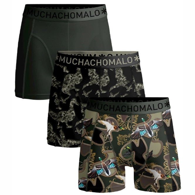 Boxer Shorts Muchachomalo Men Shorts Duck Print/ Print/ Black (3-Pack)