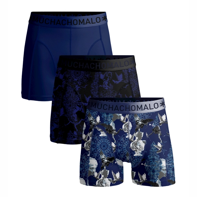 Boxer Shorts Muchachomalo Men Myth Greek Print Print Blue (3-Pack)