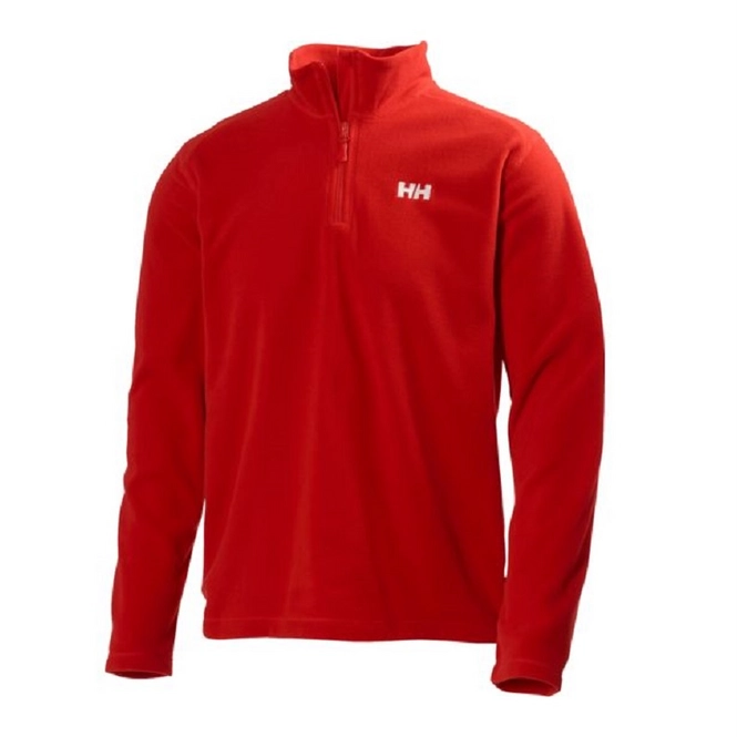 Fleece Helly Hansen Men Daybreaker 1/2 Zip Alert Red