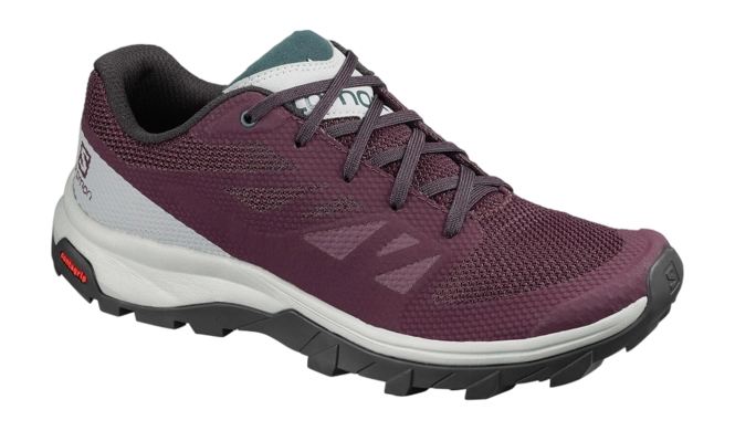 Walking Shoes Salomon Women Outline Wine Tasting Quarry Green Gables