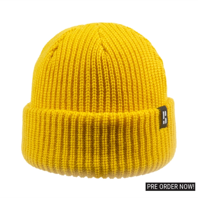 Hat Beanie Poederbaas Park Series Flip Yellow