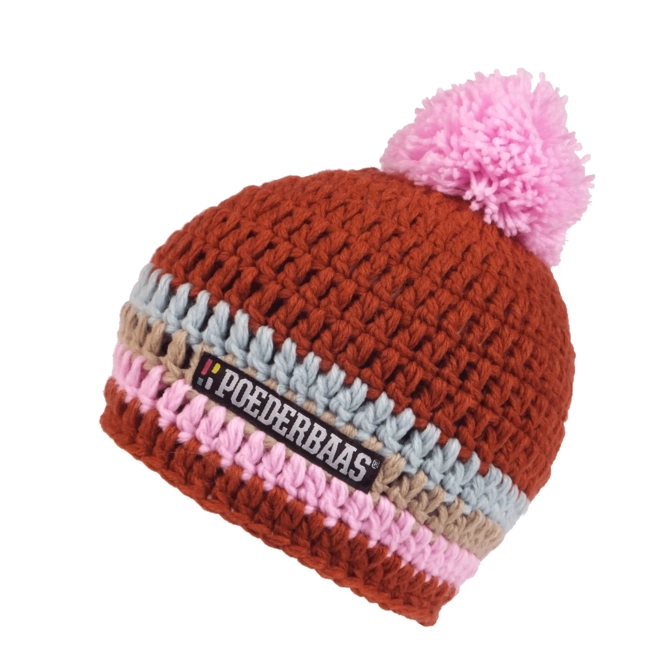 Beanie Poederbaas Short Colourful Beige Heaven Blue