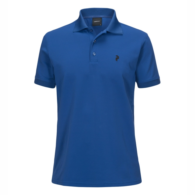 Polo Shirt Peak Performance Men Tech Pique True Blue