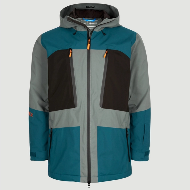 Ski Jacket O'Neill Men GTX Psycho Tech Jacket Balsam Green Colour Block