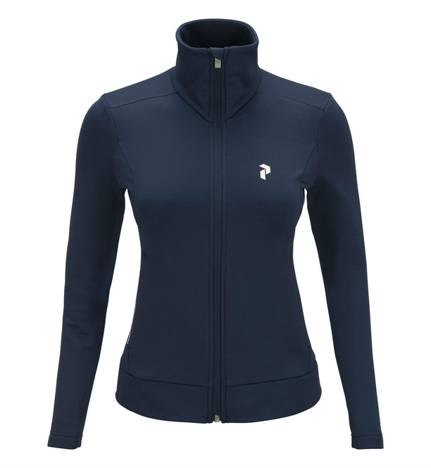 Ski Fleece Peak Performance Women Sizzler Zipped Mount Blue
