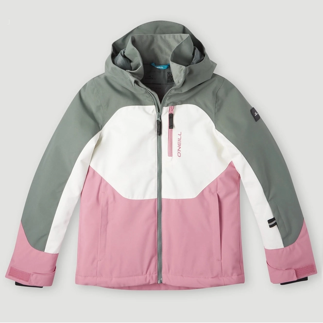Ski Jacket O'Neill Girls Diamond Jacket Balsam Green Colour Block