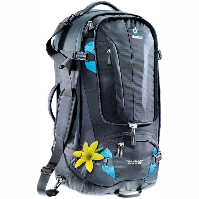 Backpack deuter Traveller 60 + 10 SL Black Turquoise