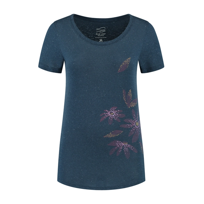 T-Shirt Blue Loop Women's Denimcel Morning Glory Dress Blue