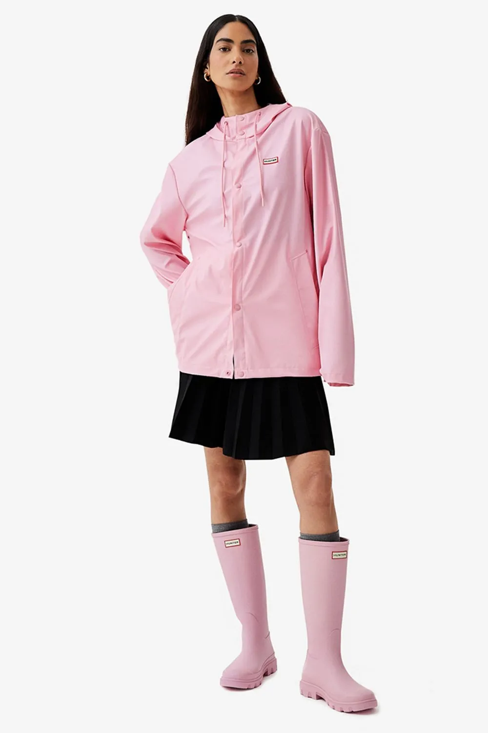 Izzy Unisex Pu Downpour Jacket Pink
