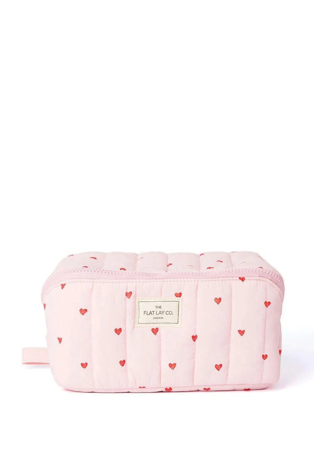 Marshmallow Open Flat Box Bag in Sweet Pink Hearts